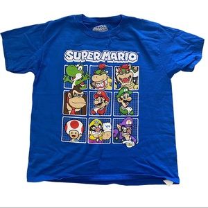 Super Mario Boys Shirt Size Large